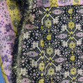 Μαύρο χρυσό διπλό είδος Jacquard Brocade Fabric